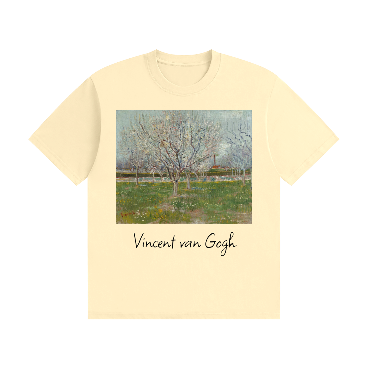 Vincent van Gogh — Orchard in Blossom — 200gsm T-Shirt