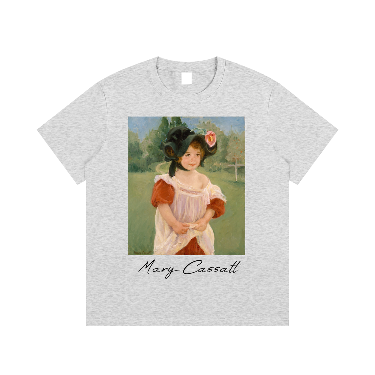 Mary Cassatt — Girl in a Garden — 220gsm T-Shirt