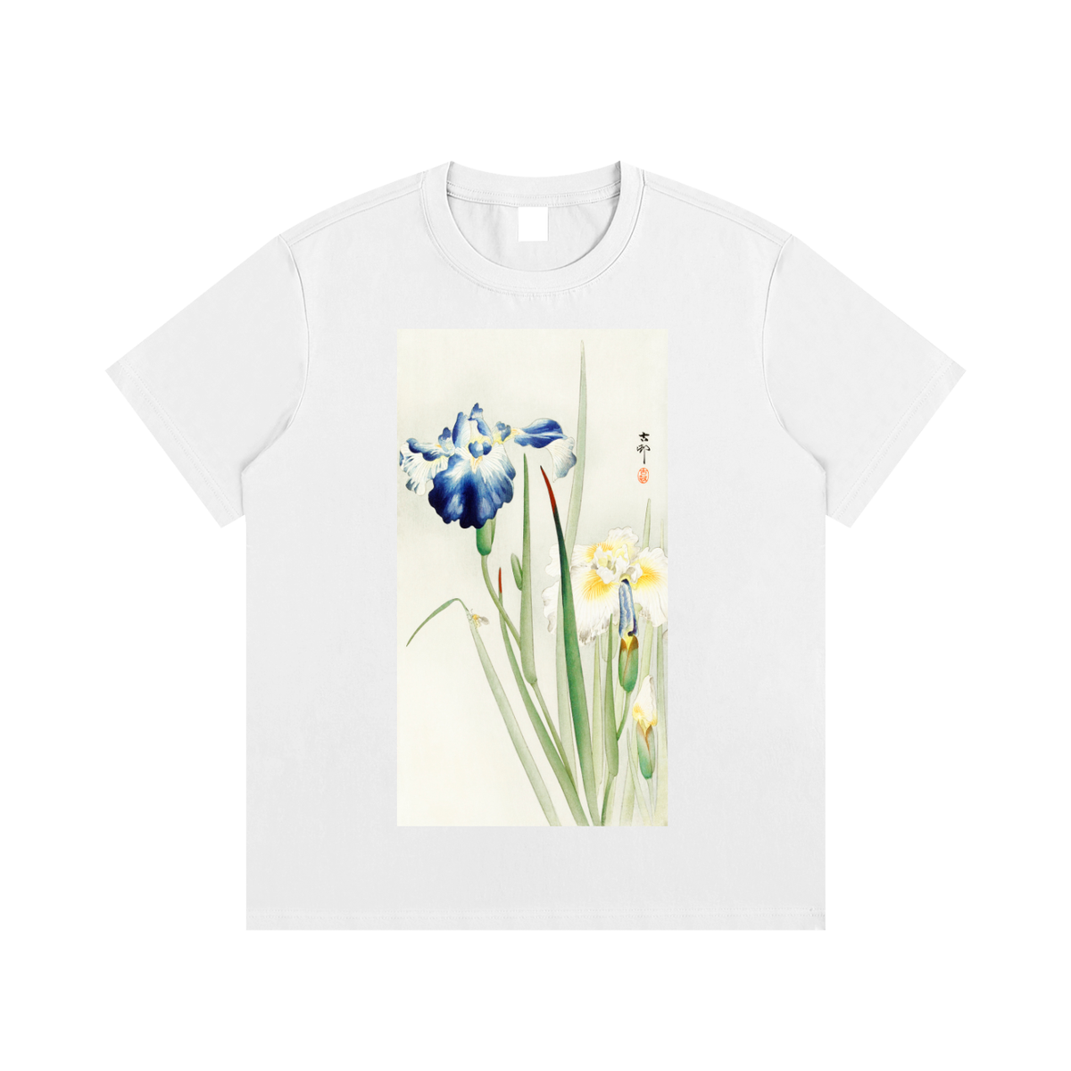Ohara Koson — Iris and Narcissus — 220gsm T-Shirt