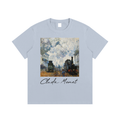 Claude Monet — Arrival of a Train, Gare Saint-Lazare — 220gsm T-Shirt