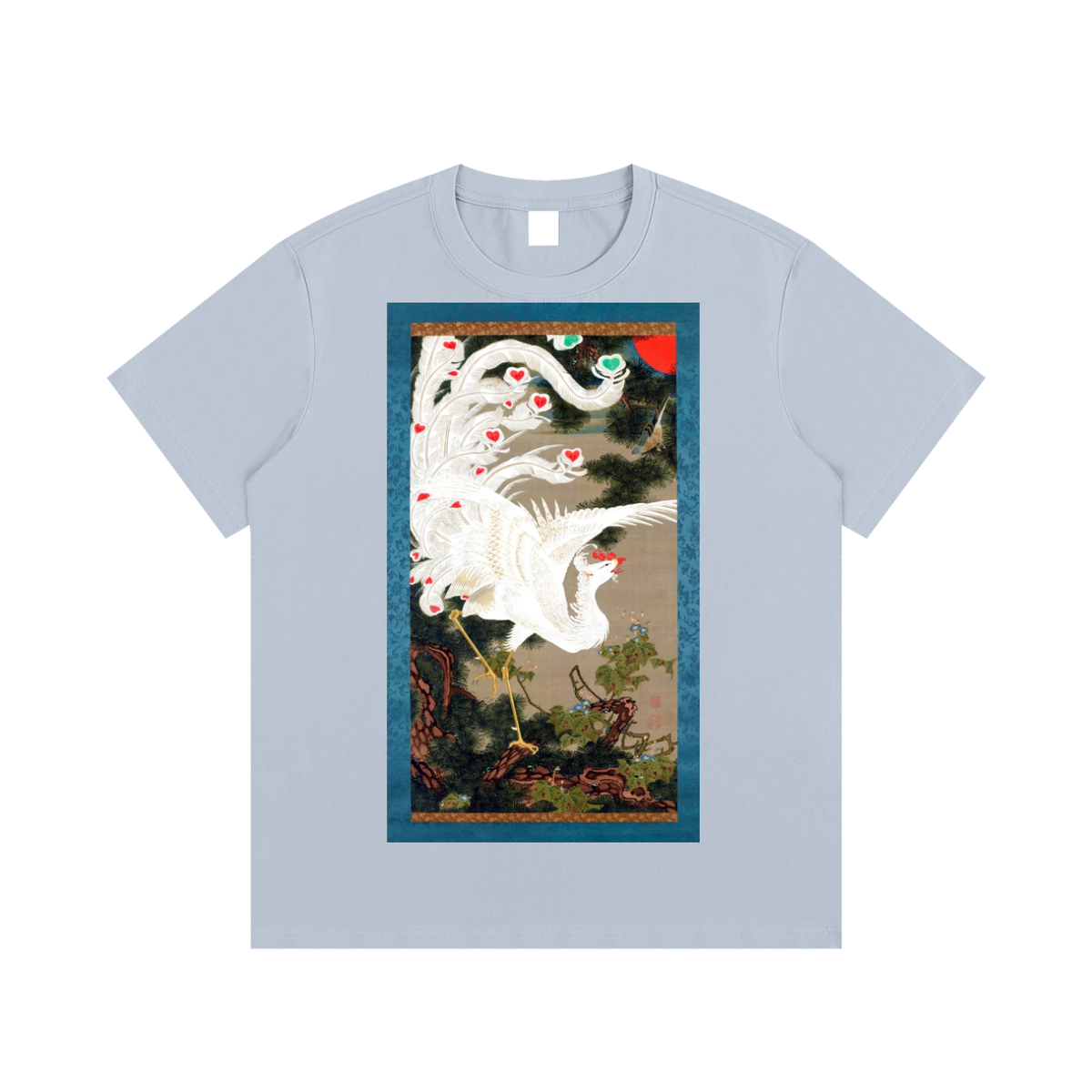 Ogata Kōrin — Cranes by the Water — 220gsm T-Shirt