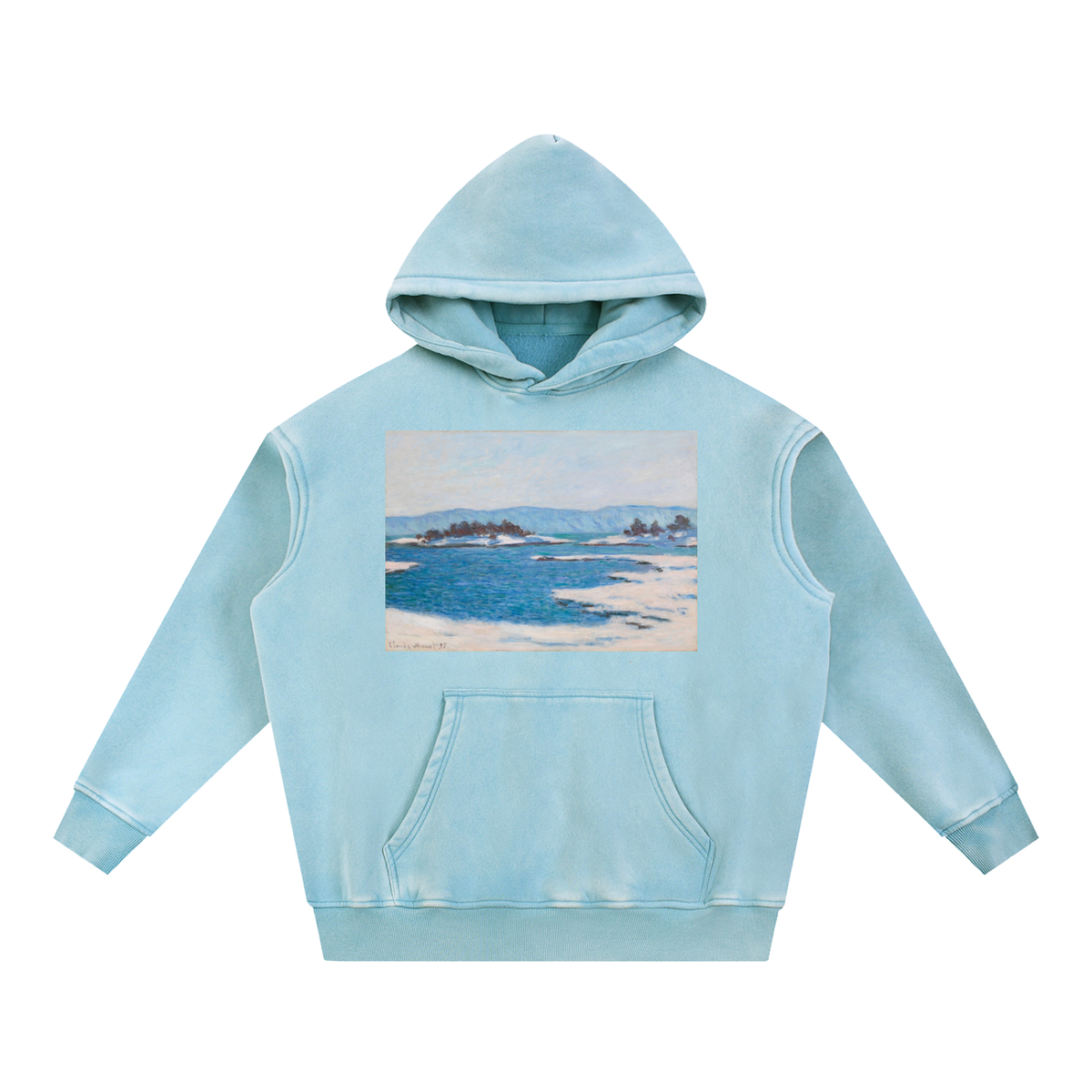 Claude Monet — Break-up of the Ice — 355gsm Hoodie