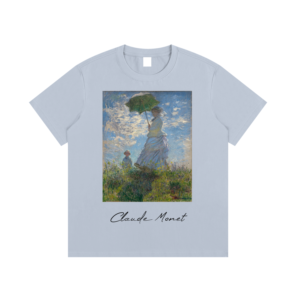 Claude Monet — Woman with a Parasol — 220gsm T-Shirt