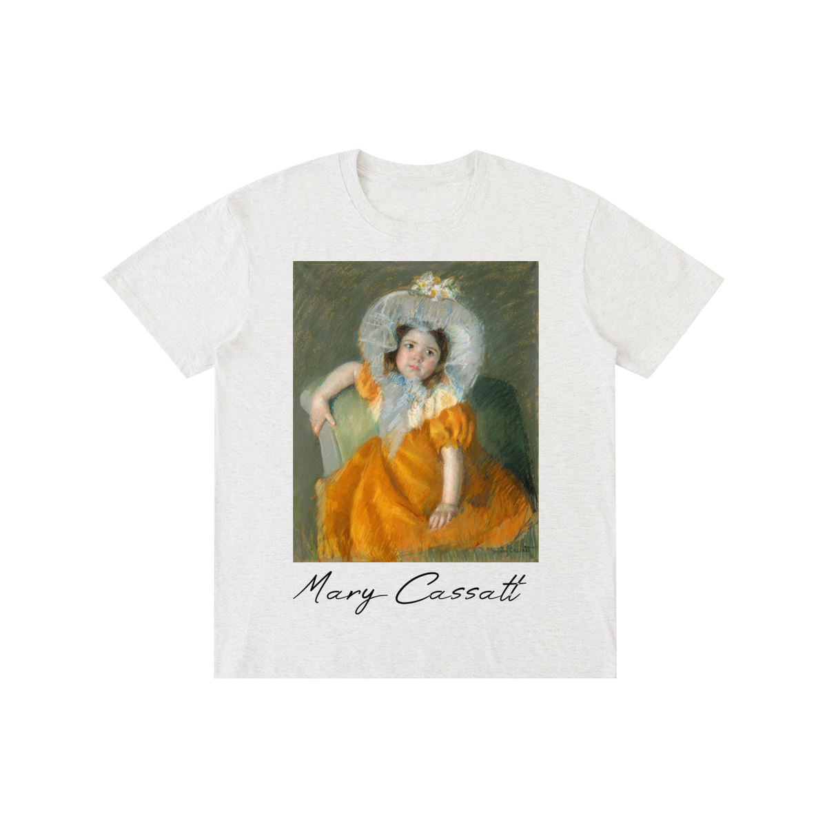 Mary Cassatt — Woman with a Yellow Dress — 180gsm T-Shirt