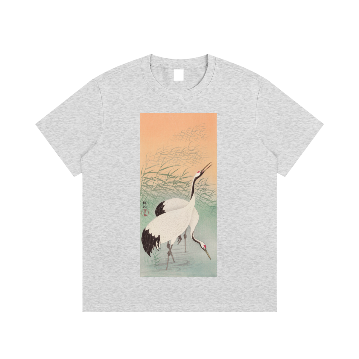 Ohara Koson — Crane in Water — 220gsm T-Shirt