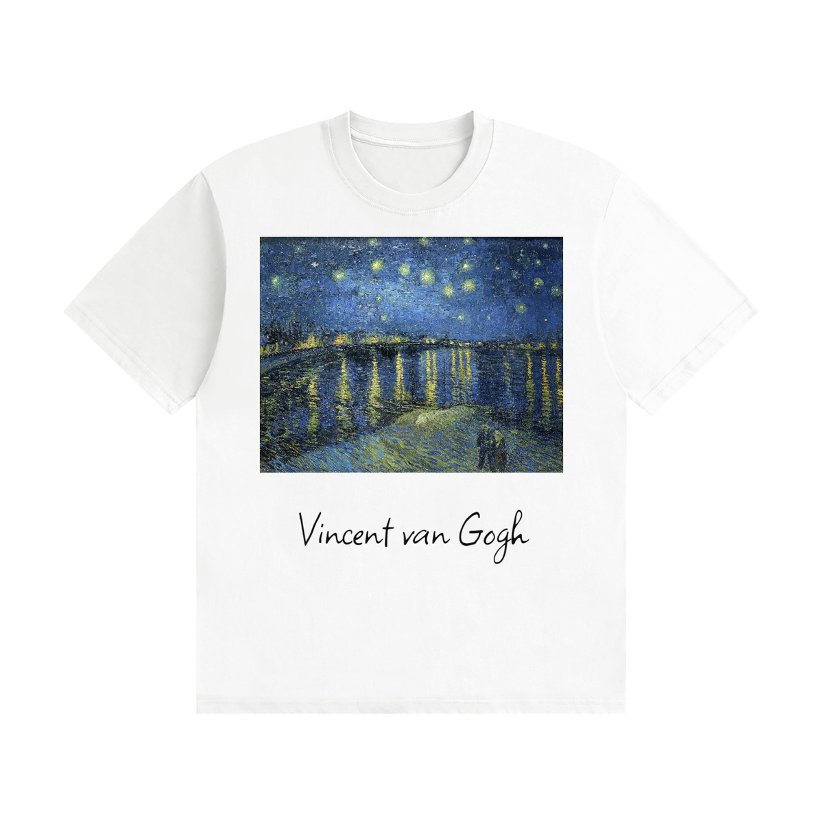 Vincent van Gogh — Starry Night over the Rhône — 200gsm T-Shirt