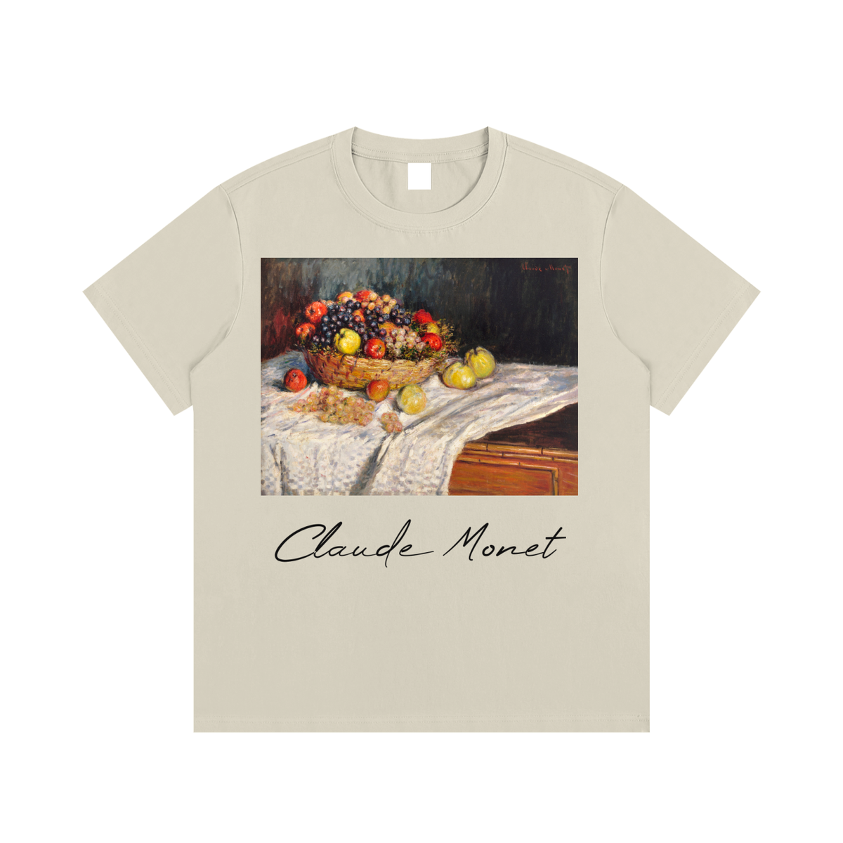Claude Monet — Still Life with Fruit — 220gsm T-Shirt