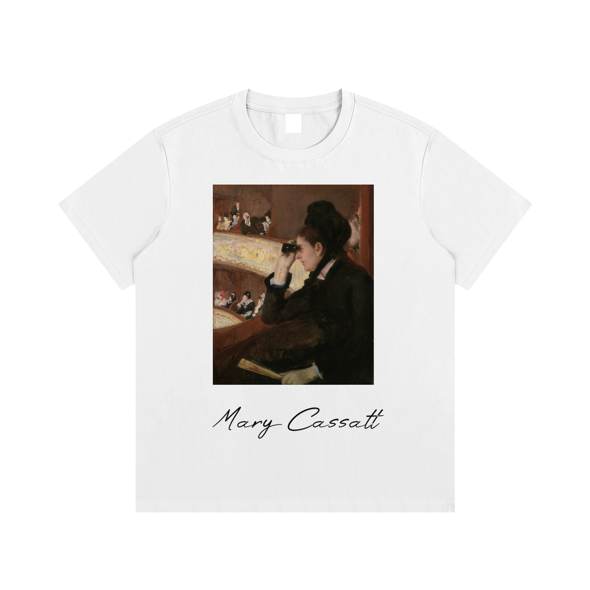 Mary Cassatt — Woman at the Opera — 220gsm T-Shirt